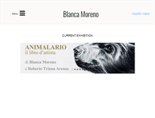 Tablet Screenshot of blancamoreno.com